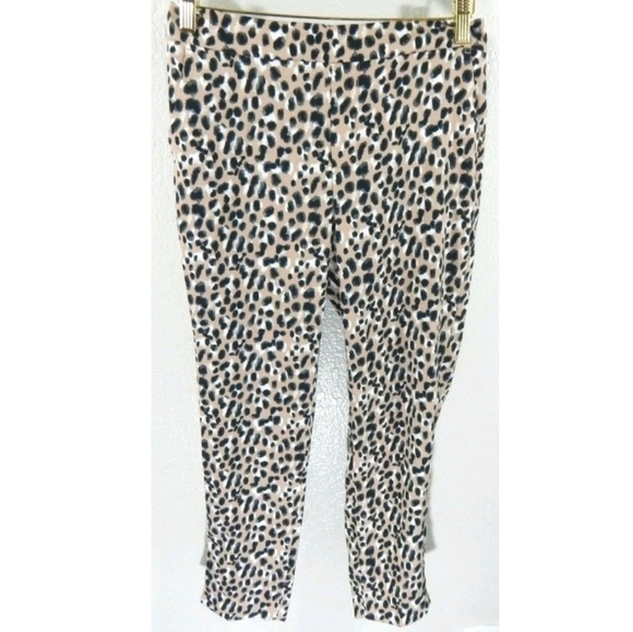 Banana Republic Hayden Pull On Ankle Pants Animal Print - Picture 2 of 4
